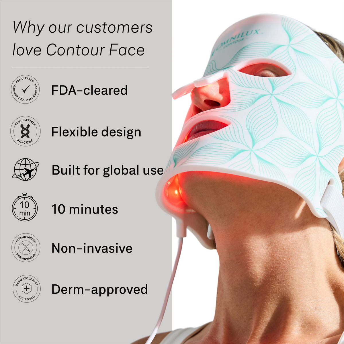 Omnilux Face Contour + Clear + Neck & Décolleté