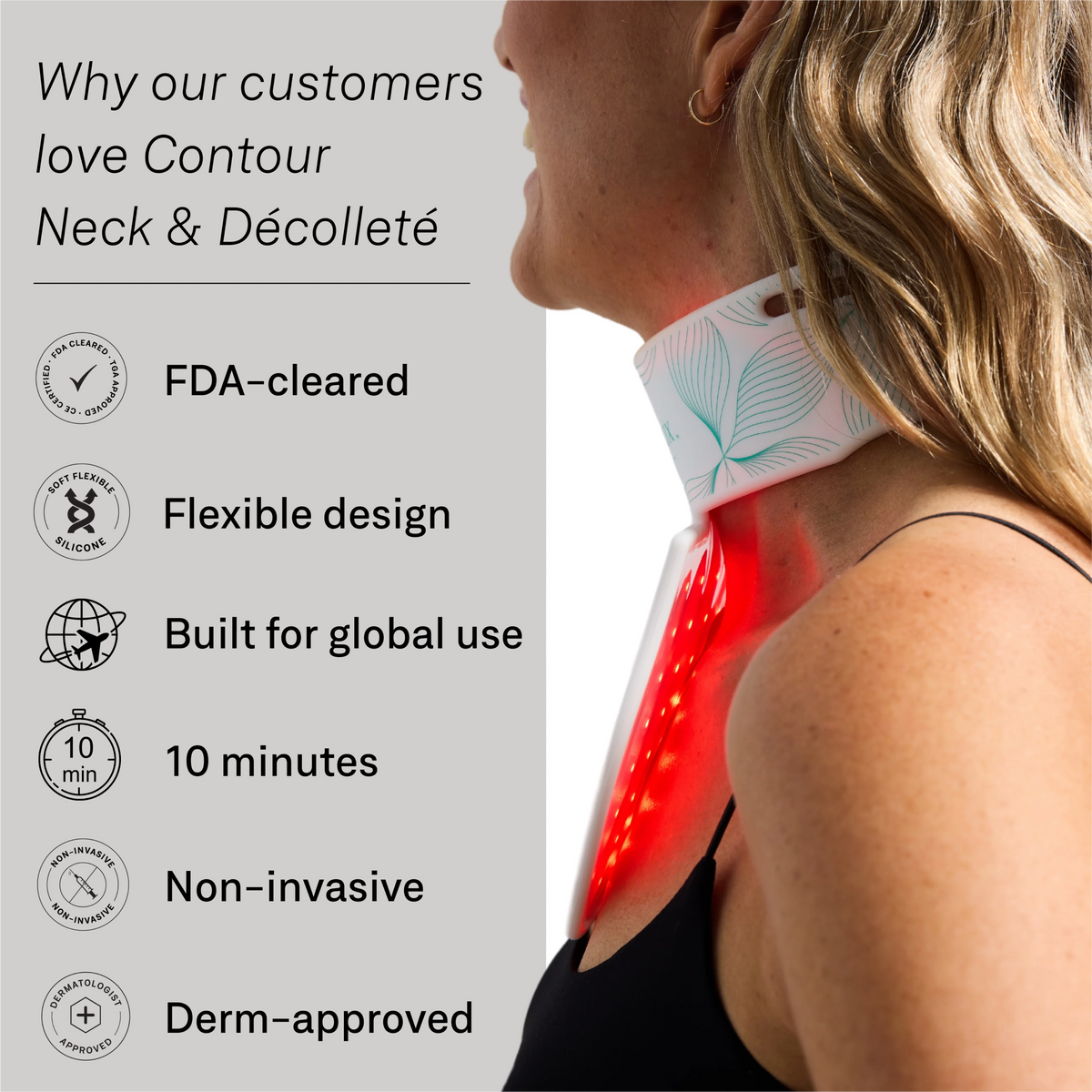 Omnilux Face Contour + Neck & Décolleté + Contour Glove