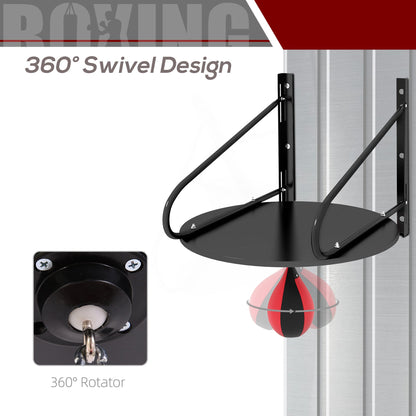 Wall-mounted Speed Bag Boxing Platform with Adjustable Height
