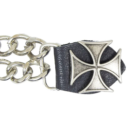 Open Road Chopper Cross Leather Vest Extender