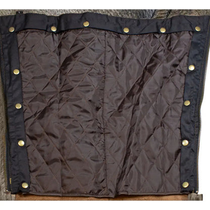 Open Road Men's Distressed Brown 4 Pocket Premium Leather Chaps