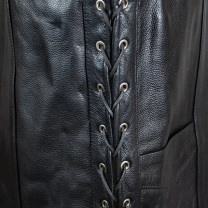 Open Road Men's Lace Side Leather Vest