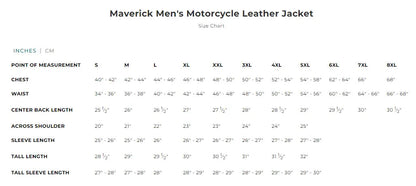 Open Road Men's Maverick Leather Motorcycle Jacket