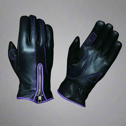 Open Road Women's Leather Motorcycle Gloves