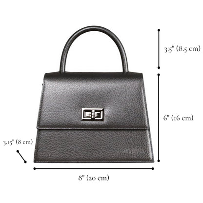 Origyn 03 - Plant-Based Vegan Leather Kelly Bag - Made with Plastic-Free MIRUM®