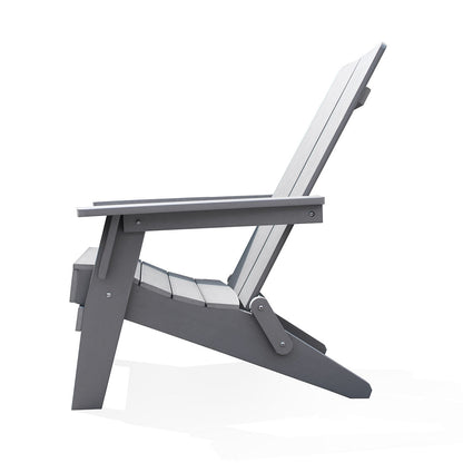 Adirondack Polymer Outdoor Folding Chair with Cupholder