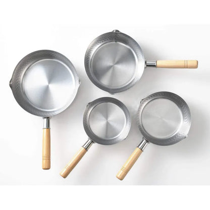 Yoshikawa Yukihira 24 cm Pot | 3.6 L Stainless Steel with Wooden Handle