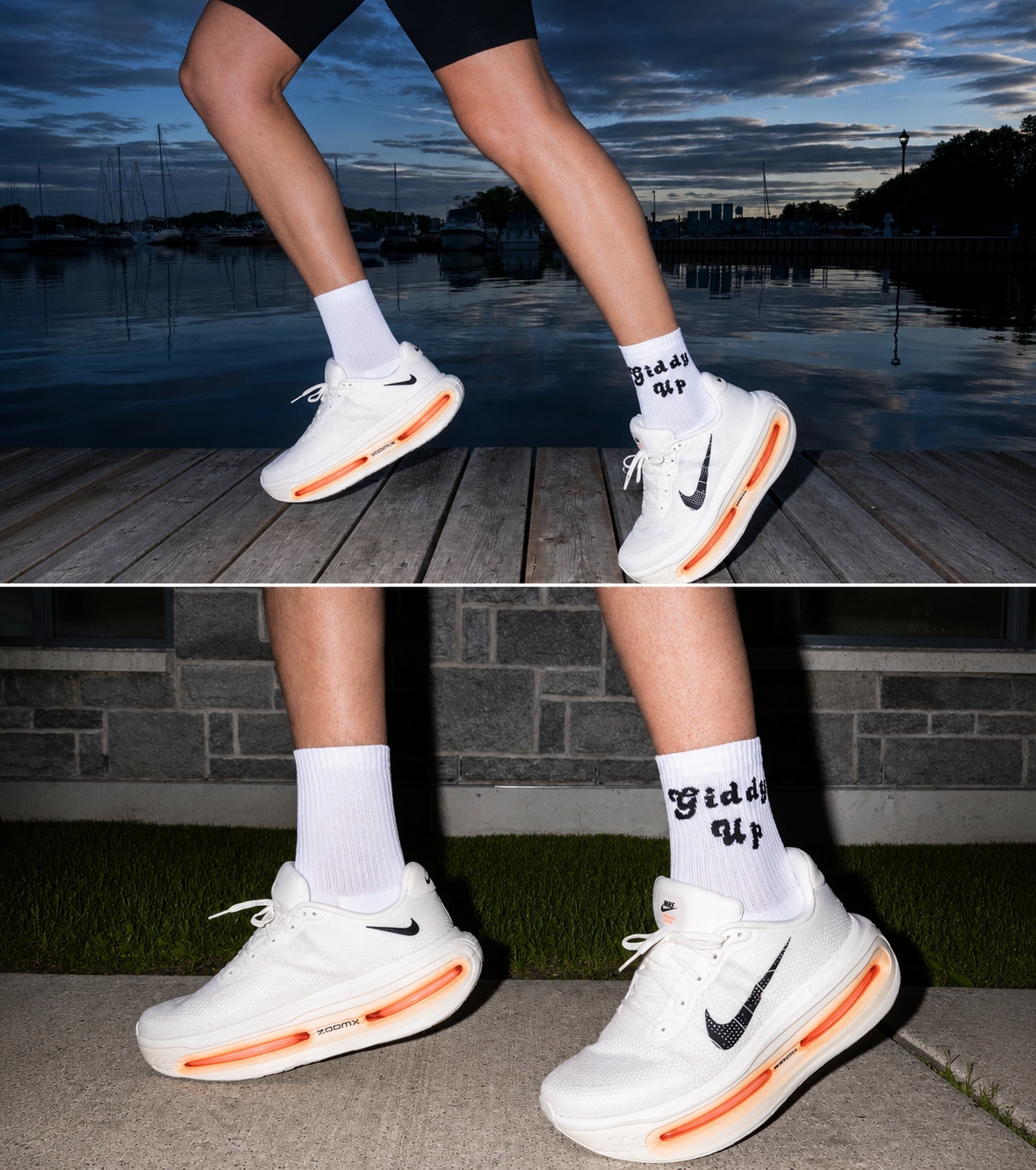 GIDDY UP Quarter Running Socks (2 Pack)