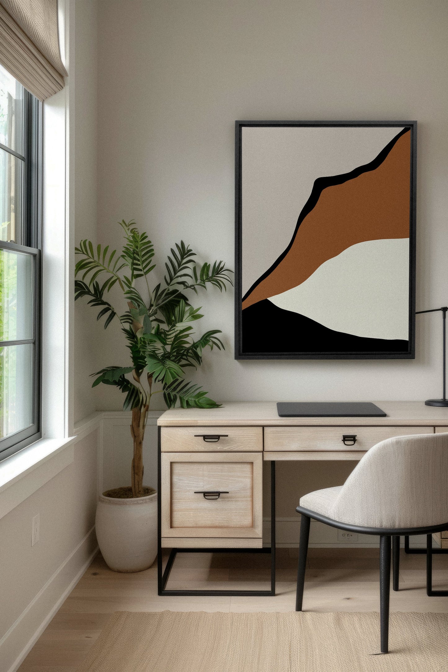 PALETTE ÉBÈNE, Oeuvre sur toile étirée