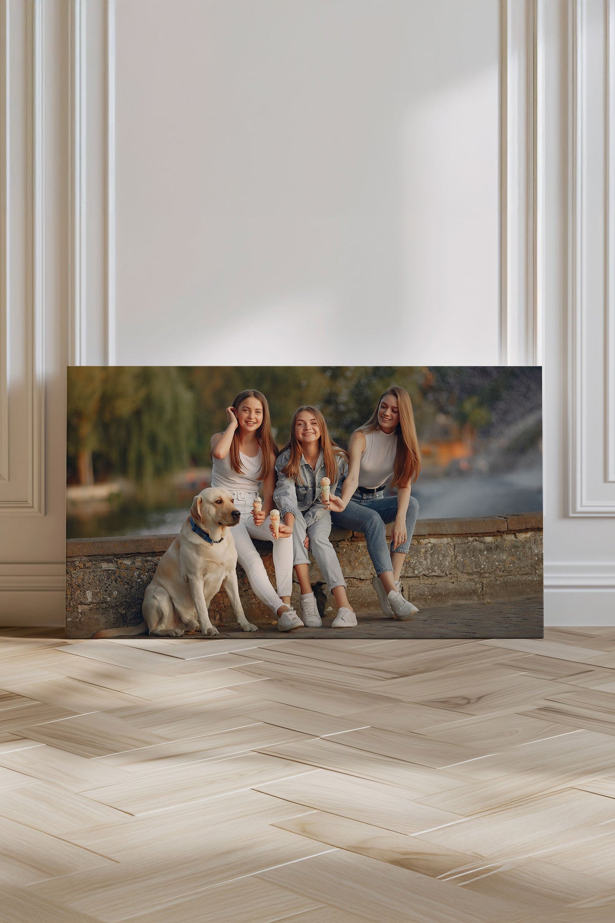 Toile étirée panoramique personnalisée (sans cadre)