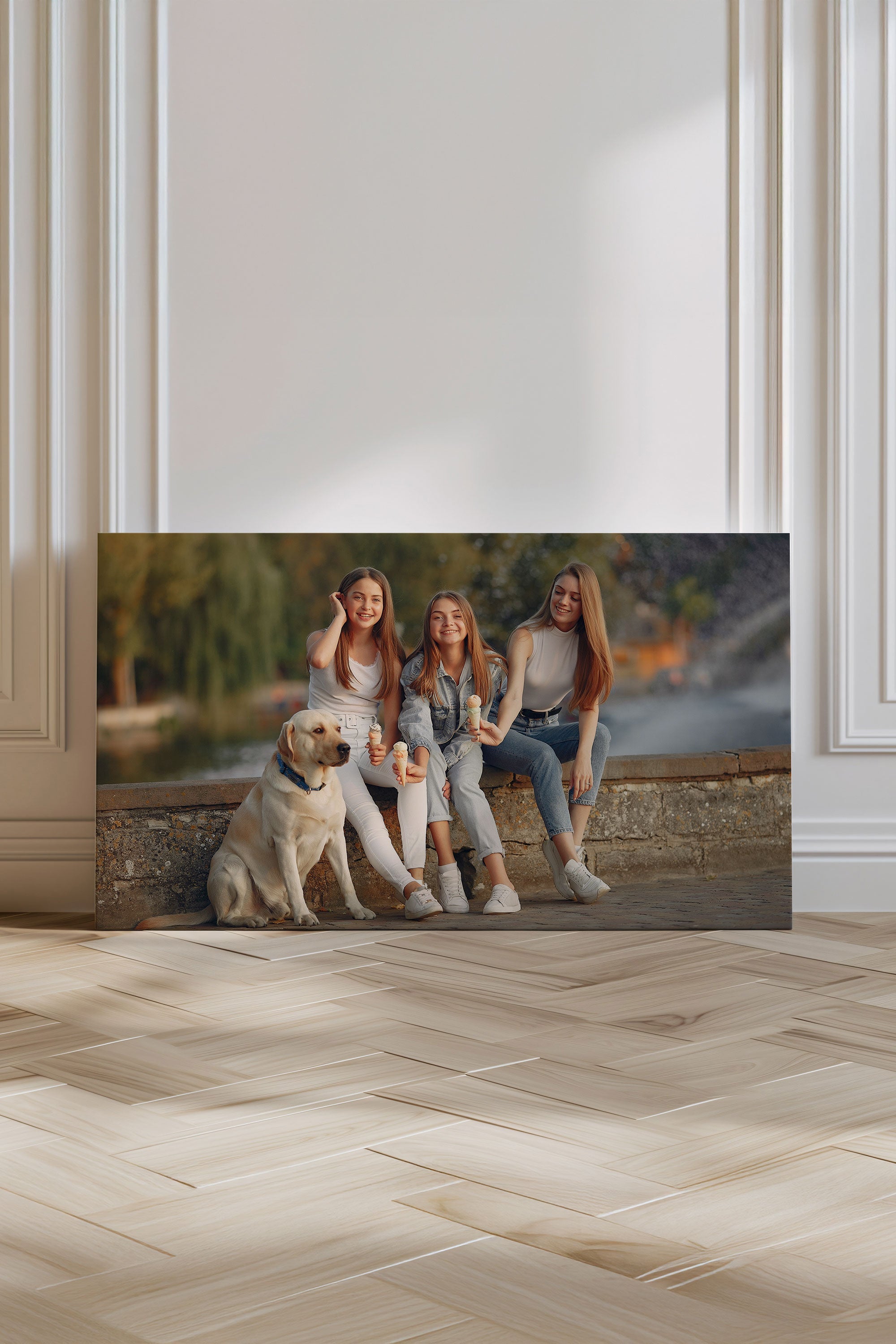 Toile étirée panoramique personnalisée (sans cadre)