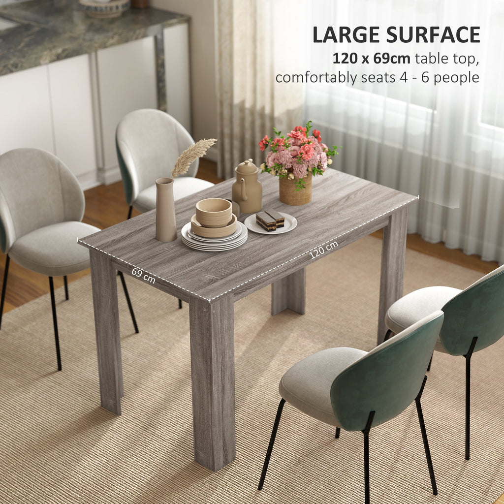 Spencer 47" Dining Table for 4-6 People-Light Grey