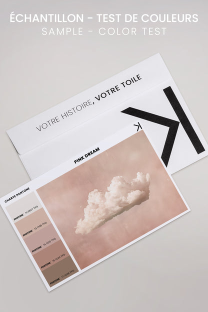 PINK DREAM, Oeuvre sur toile étirée