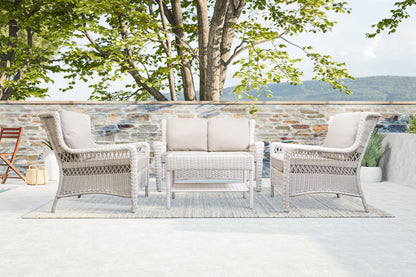 Park Meadows Wicker Loveseat Conversational Set