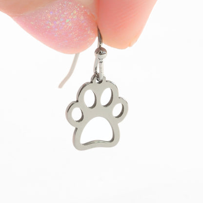 Paw Print Cut-Out Earrings