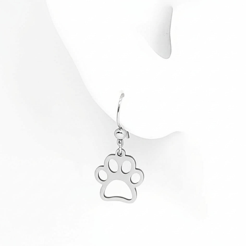 Paw Print Cut-Out Earrings