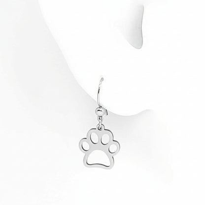 Paw Print Cut-Out Earrings