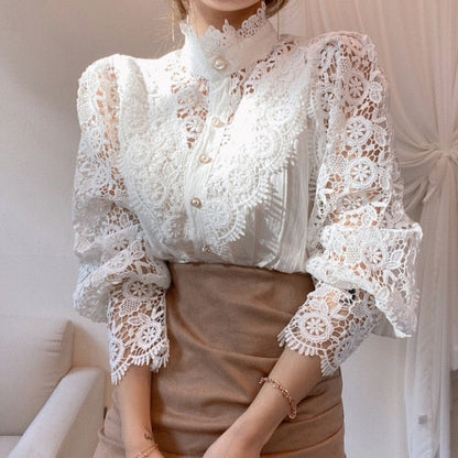 High Colar Blouse Couture