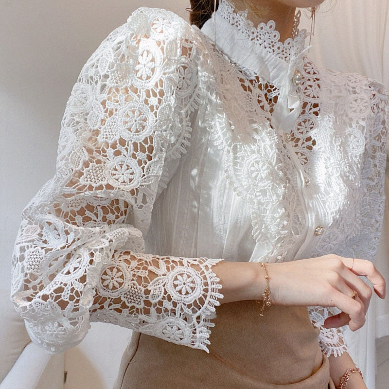 High Colar Blouse Couture
