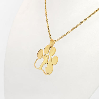 Pet Love Paw Print Necklace