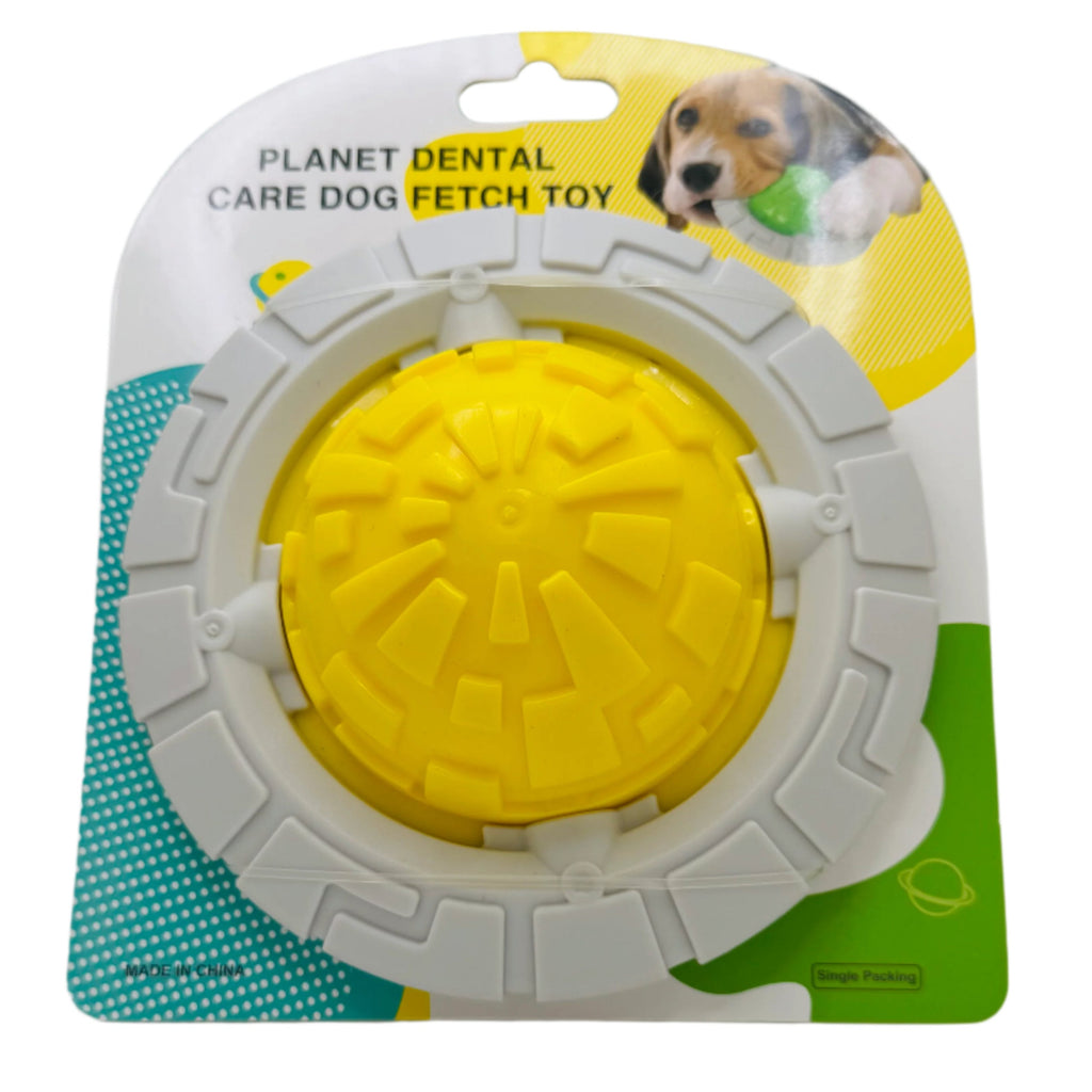 UFO Dog Chew Toy – Squeaky Durable Frisbee & Dental Play