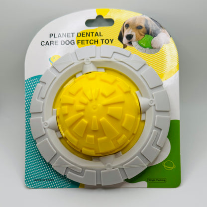 UFO Dog Chew Toy – Squeaky Durable Frisbee & Dental Play