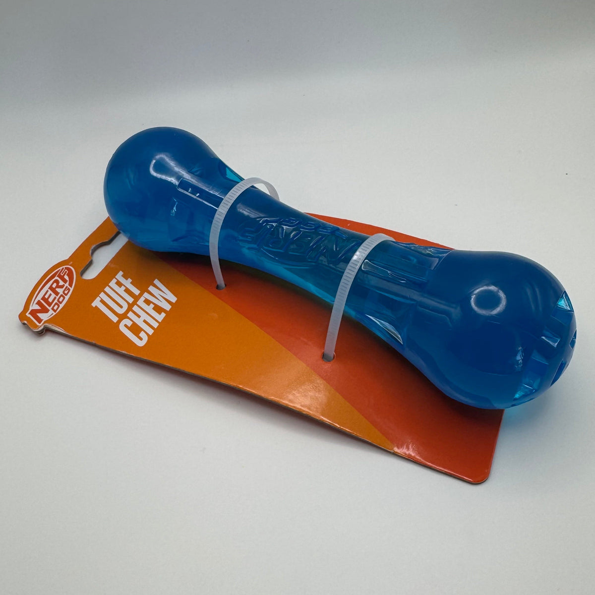 Tuff Chew Bone Dog Toy – Durable 7" Blue Bone for Heavy Chewers