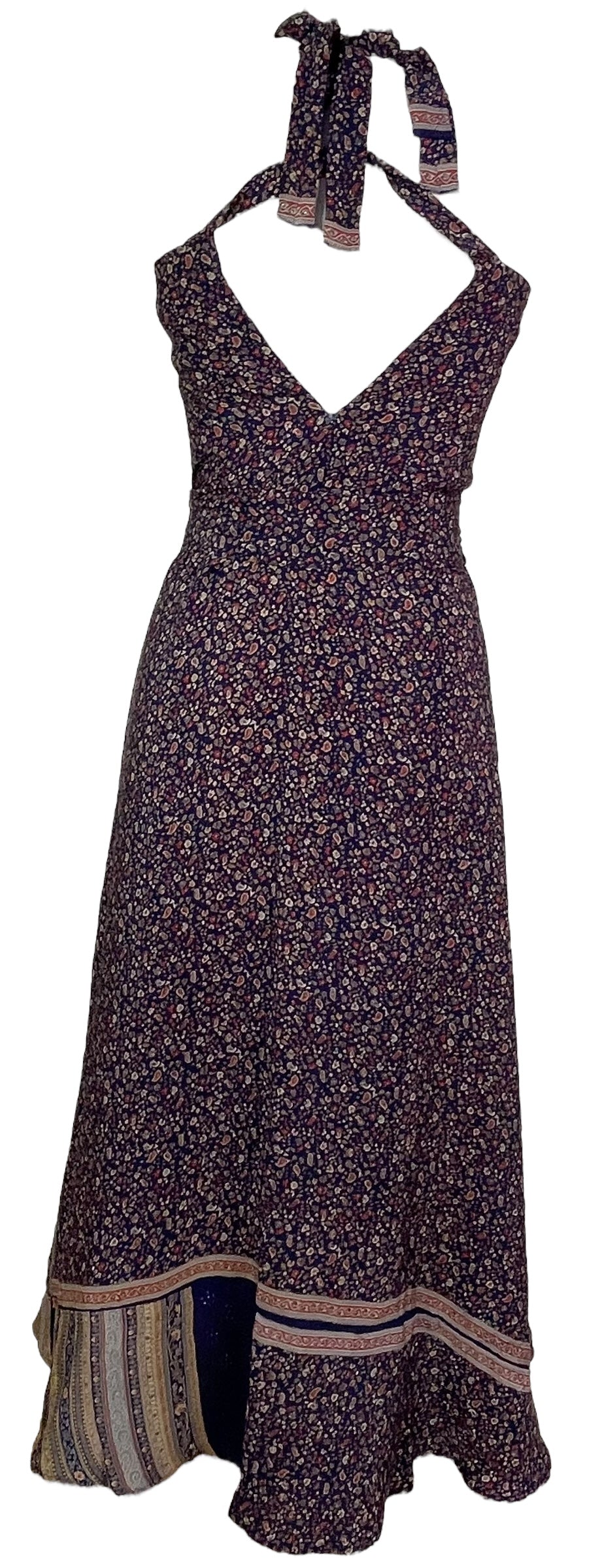 PRC7665 Avatar Pure Silk Maxi Dress with Belt