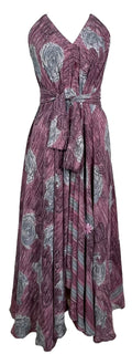 PRC7760 Avatar Pure Silk Maxi Dress with Belt