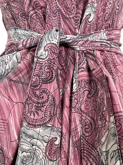 PRC7760 Avatar Pure Silk Maxi Dress with Belt