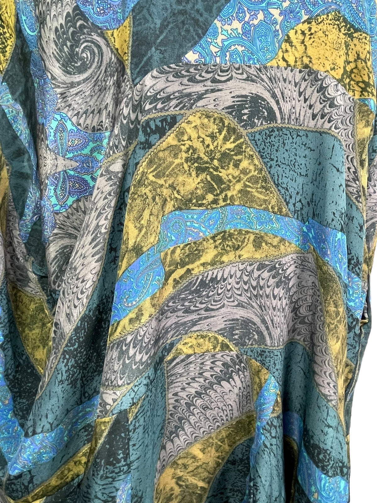 PRC7838 Avatar Pure Silk Sculptural Long Tunic Dress
