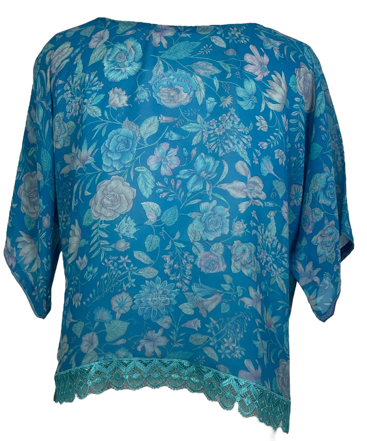 PRG6305 Sheer Avatar Pure Silk Side Slit Top