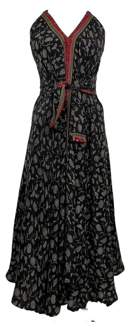 PRC7693 Avatar Pure Silk Maxi Dress with Belt