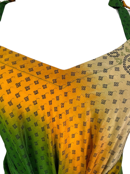 PRC7667 Avatar Pure Silk Maxi Dress with Belt