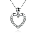 Heart Necklace, 925 Sterling Silver Pendant
