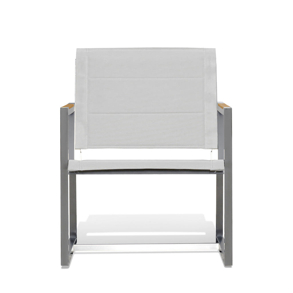 Pine Stainless Steel & Teak Outdoor Sling Chair