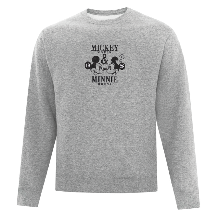 Crewneck Mickey & Minnie brodé