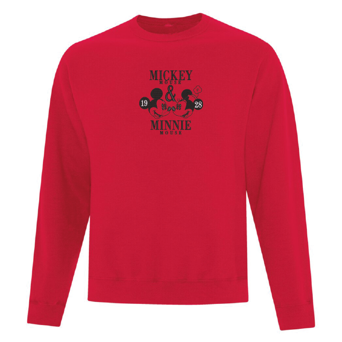 Crewneck Mickey & Minnie brodé