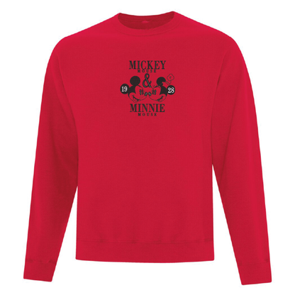 Crewneck Mickey & Minnie brodé