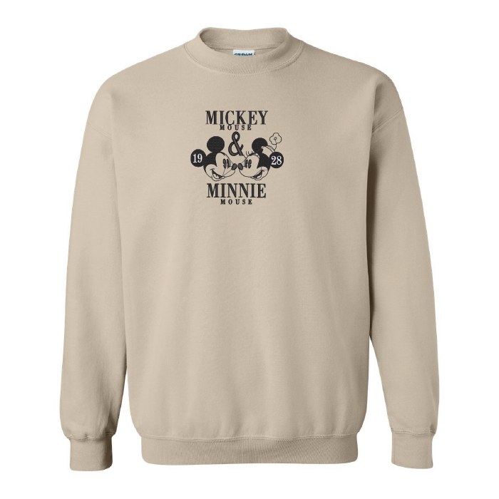Crewneck Mickey & Minnie brodé