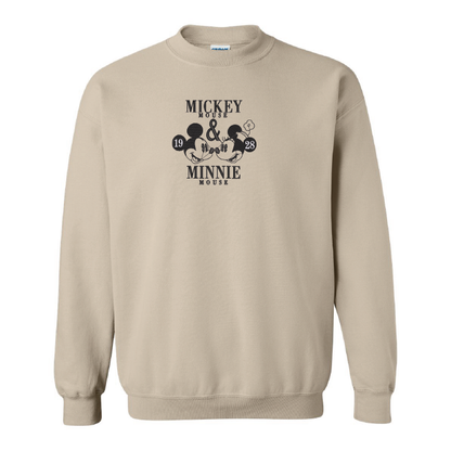 Crewneck Mickey & Minnie brodé