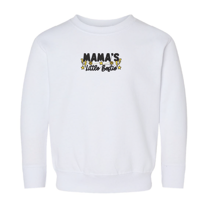 Crewneck "Mama's Little Bestie" brodé pour tout petits