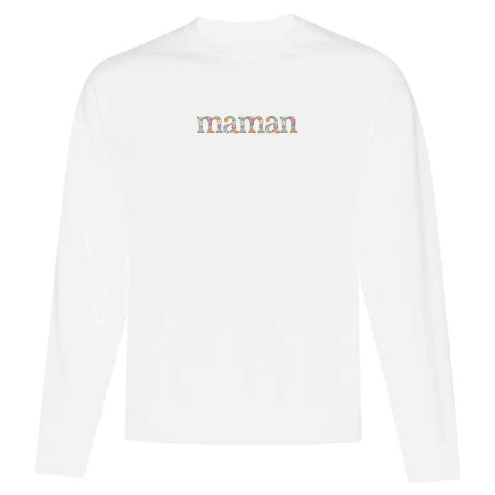 Crewneck "Maman" brodé