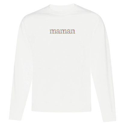 Crewneck "Maman" brodé