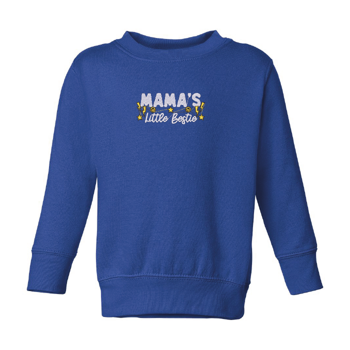 Crewneck "Mama's Little Bestie" brodé pour tout petits