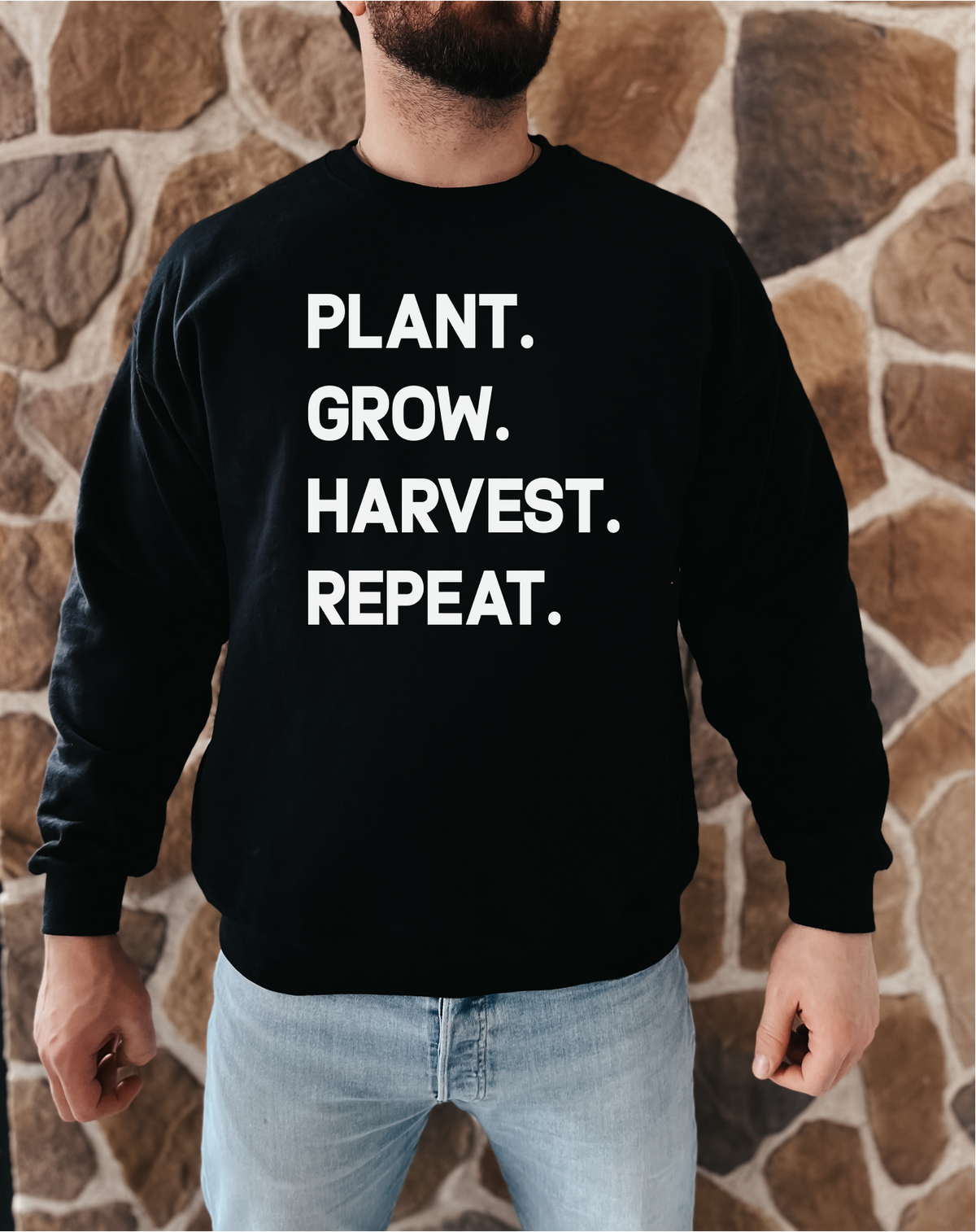 Plant Grow Harvest Repeat Unisex Crewneck
