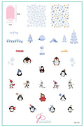 Clear Jelly Stamper - Playful Penguins