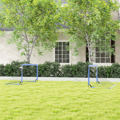 6' x 3' Set of 2 Soccer Nets for Backyard, Portable Soccer Goal for Practice with Carry Bag