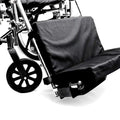 Hermell Products WC2218 Padded Wheelchair Foot Rest 1 Count (Pack of 1) Black