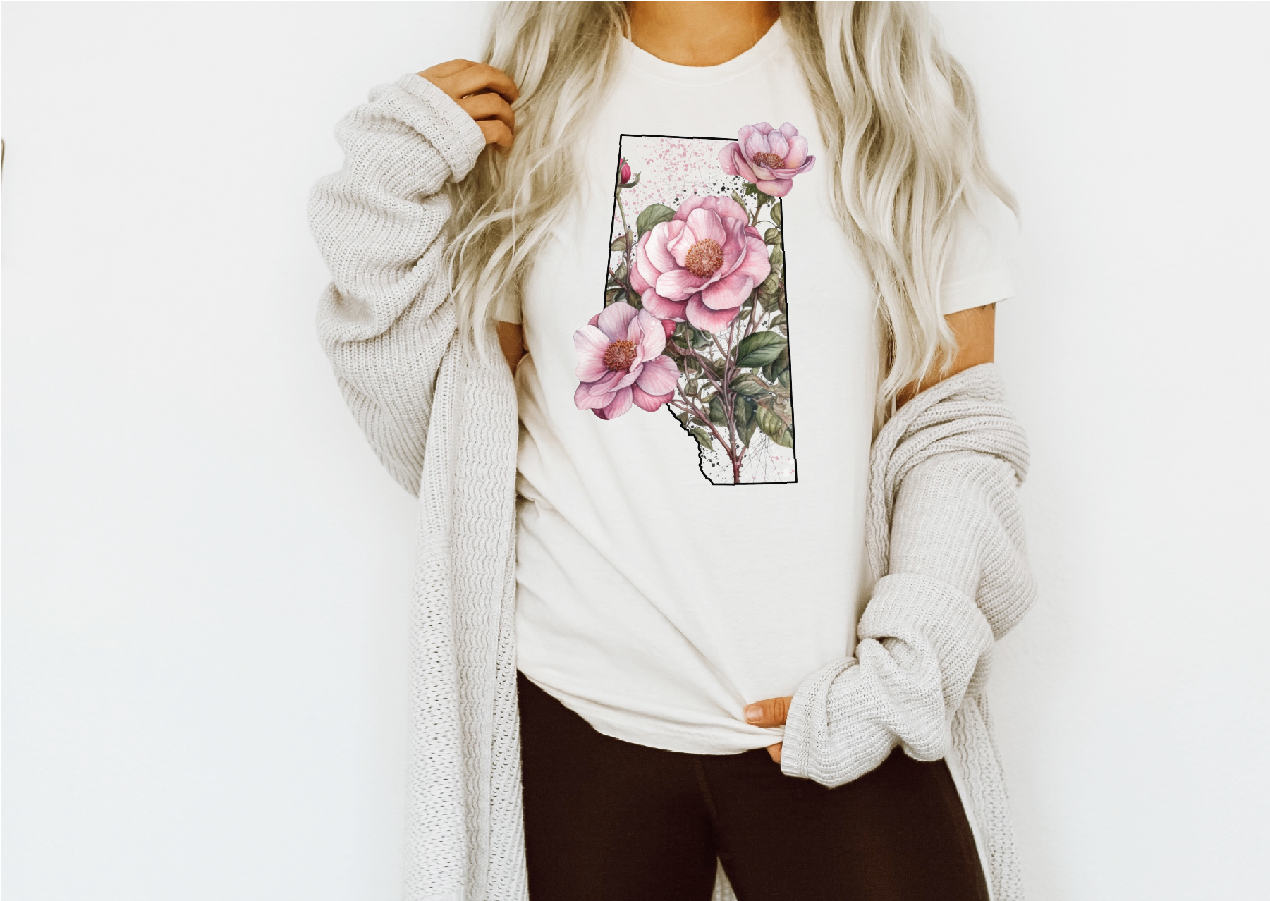 Wild Rose Province Unisex T-shirt | Alberta Apparel